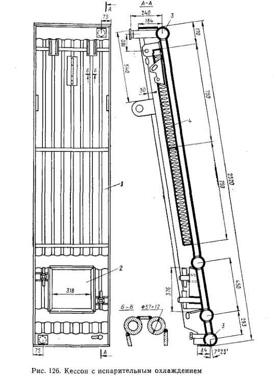 Кессон с испарительным охлаждением