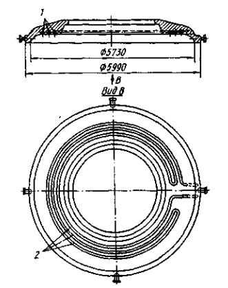 Схема подогрева газа, используемого для донной продувки
