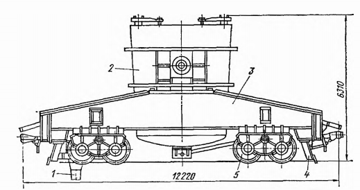 Сталевоз для ковша емкостью 350 т: