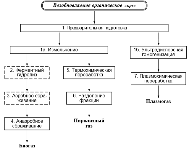 Технологии получения газового биотоплива