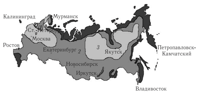 Карта ветроэнергетических ресурсов России