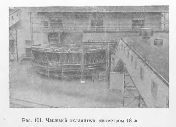 Чашевый охладитель диаметром 18 м