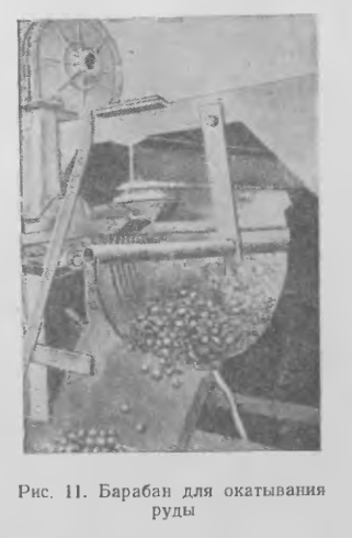 Барабан для окатывания руды